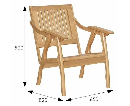 Кресло Массив решетка, каркас бук, изображение 5 | Интернет магазин мебели и декора LifeDekor