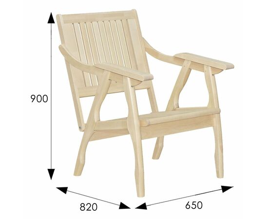 Кресло Массив решетка, каркас лак, изображение 5 | Интернет магазин мебели и декора LifeDekor