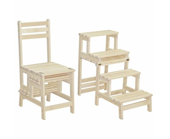 Стул-стремянка Массив лак, изображение 7 | Интернет магазин мебели и декора LifeDekor