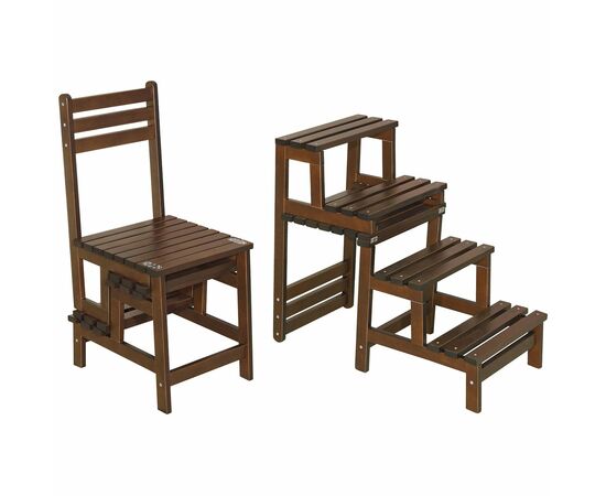 Стул-стремянка Массив орех, изображение 7 | Интернет магазин мебели и декора LifeDekor