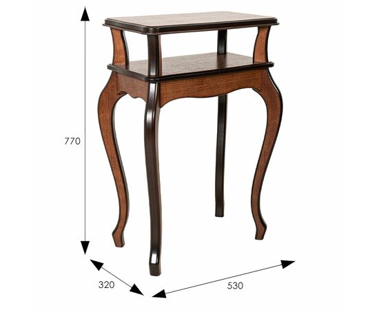 Подставка Берже орех Л, изображение 3 | Интернет магазин мебели и декора LifeDekor
