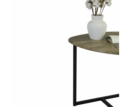Стол журнальный BeautyStyle 11 дуб крымский состаренный/черный, изображение 5 | Интернет магазин мебели и декора LifeDekor