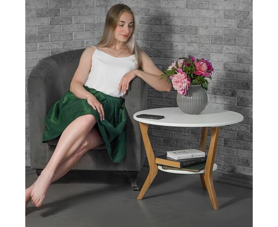 Стол журнальный BeautyStyle 13 белый/бук, изображение 14 | Интернет магазин мебели и декора LifeDekor