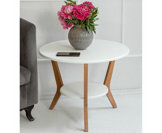 Стол журнальный BeautyStyle 13 белый/бук, изображение 15 | Интернет магазин мебели и декора LifeDekor