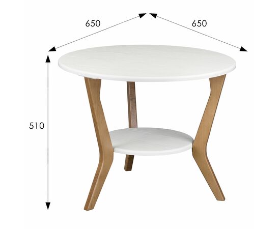 Стол журнальный BeautyStyle 13 белый/бук, изображение 12 | Интернет магазин мебели и декора LifeDekor