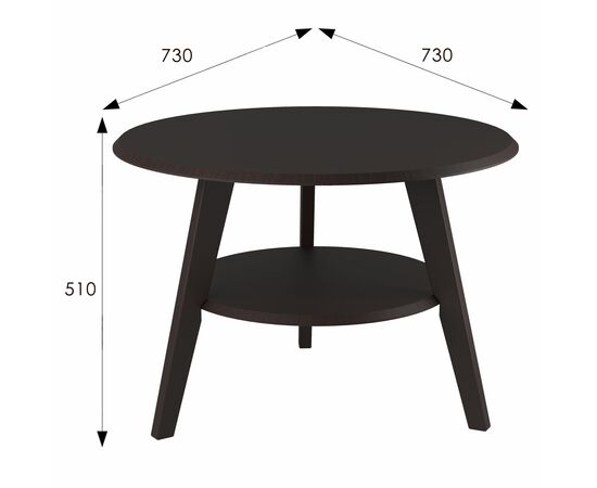 Стол журнальный BeautyStyle 17 венге/венге, изображение 4 | Интернет магазин мебели и декора LifeDekor