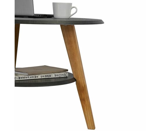 Стол журнальный BeautyStyle 17 серый бетон/бук, изображение 4 | Интернет магазин мебели и декора LifeDekor