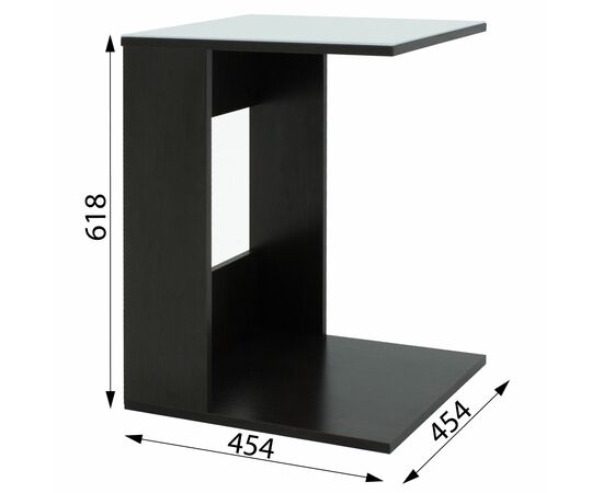 Стол журнальный BeautyStyle 3 венге/стекло белое, изображение 9 | Интернет магазин мебели и декора LifeDekor