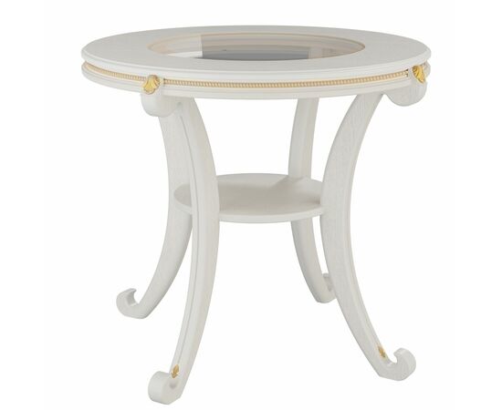 Стол журнальный Глория С молочный дуб Л | Интернет магазин мебели и декора LifeDekor