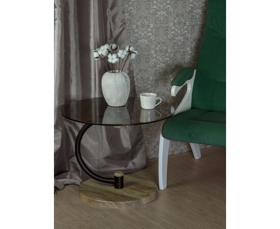 Стол журнальный Дуэт 13Н черный/дуб крымский состаренный/тонированное, изображение 3 | Интернет магазин мебели и декора LifeDekor