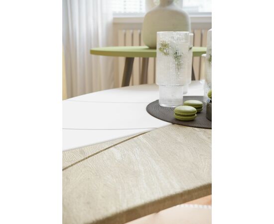 Стол журнальный Лайм дуб сонома/белый/чёрный, изображение 5 | Интернет магазин мебели и декора LifeDekor