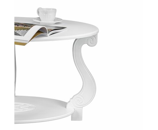 Стол журнальный Овация (М) ЛАЙТ белый, изображение 4 | Интернет магазин мебели и декора LifeDekor