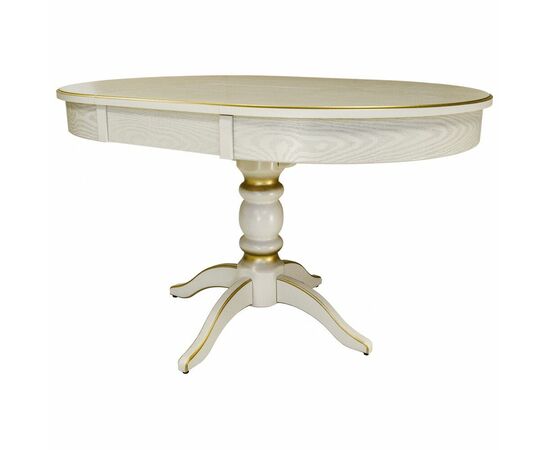 Стол обеденный Фидея 4 раздвижной слоновая кость/золото 90/130*90, изображение 2 | Интернет магазин мебели и декора LifeDekor