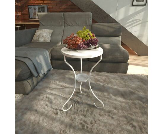 Столик журнальный SHT-CT10 белый муар, изображение 5 | Интернет магазин мебели и декора LifeDekor