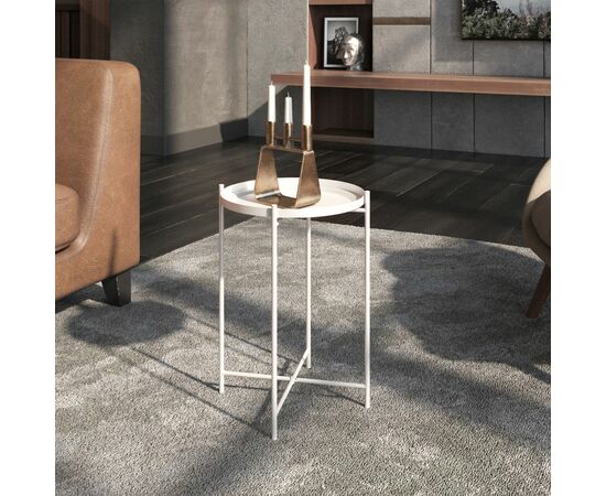 Столик журнальный SHT-CT8 белый муар, изображение 6 | Интернет магазин мебели и декора LifeDekor