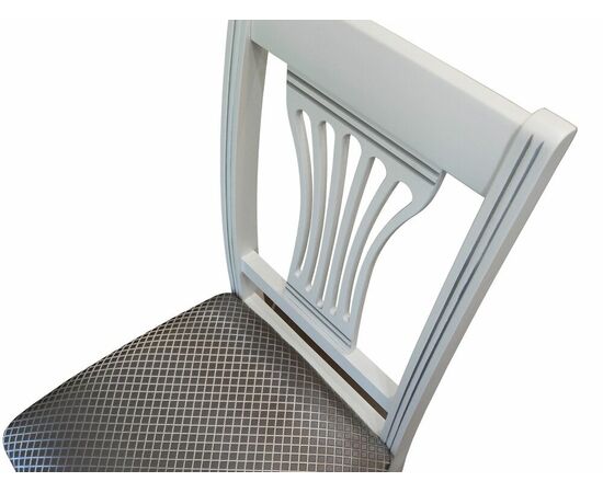 Стул Анри белый/серебро, Атина серебро, изображение 3 | Интернет магазин мебели и декора LifeDekor