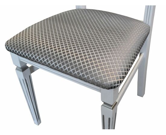 Стул Анри белый/серебро, Атина серебро, изображение 4 | Интернет магазин мебели и декора LifeDekor