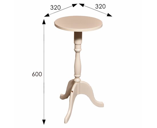 Подставка под цветы напольная П2 слоновая кость, изображение 2 | Интернет магазин мебели и декора LifeDekor