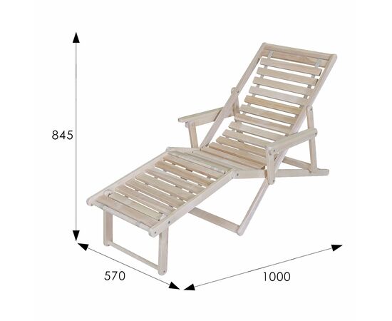 Шезлонг с подлокотниками, изображение 12 | Интернет магазин мебели и декора LifeDekor