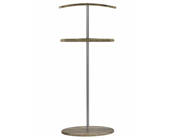 Вешалка костюмная Дэви 3 металлик/дуб крымский состаренный, изображение 2 | Интернет магазин мебели и декора LifeDekor