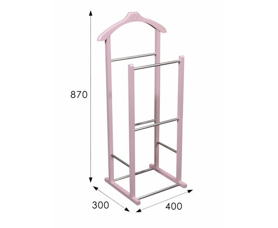 Вешалка костюмная детская В 28Н розовый, изображение 2 | Интернет магазин мебели и декора LifeDekor