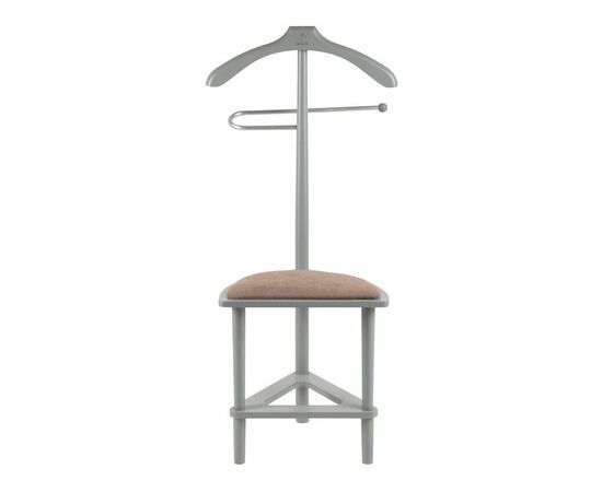 Вешалка костюмная с сиденьем В 26Н серый, изображение 2 | Интернет магазин мебели и декора LifeDekor