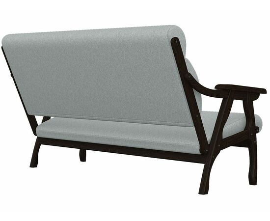 Диван Вега 10 ткань серый, каркас венге, изображение 2 | Интернет магазин мебели и декора LifeDekor