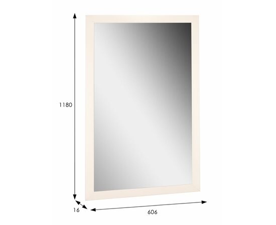 Зеркало настенное BeautyStyle 11 слоновая кость 118 см х 60,6 см, изображение 4 | Интернет магазин мебели и декора LifeDekor