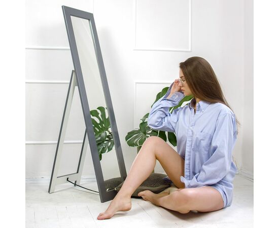 Зеркало напольное BeautyStyle 8 серый графит 138 см х 35 см, изображение 16 | Интернет магазин мебели и декора LifeDekor