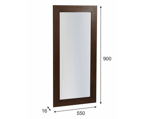 Зеркало навесное Берже 24-90 темно-коричневый 90 см х 55 см, изображение 4 | Интернет магазин мебели и декора LifeDekor