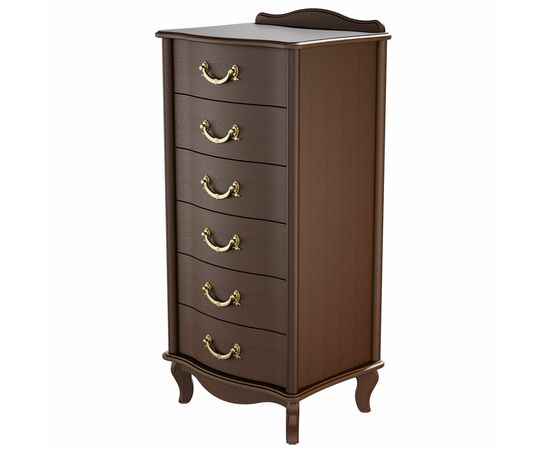 Комод Джульетта узкий 6 ящ., орех Л | Интернет магазин мебели и декора LifeDekor
