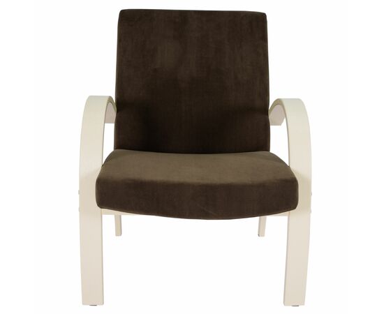 Кресло для отдыха Денди шпон, Ткань ультра шоколад, каркас дуб шампань шпон, изображение 7 | Интернет магазин мебели и декора LifeDekor