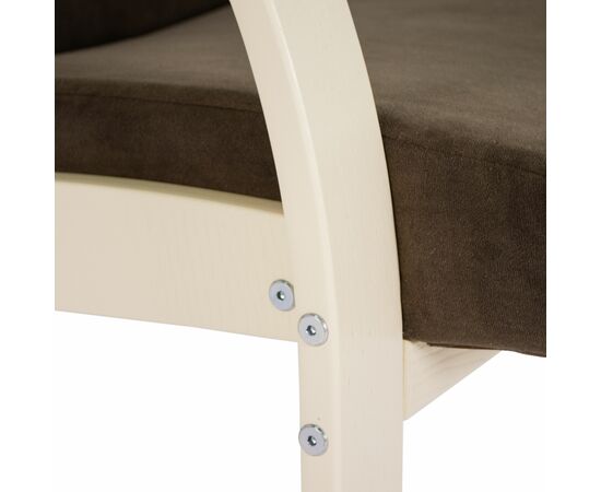 Кресло для отдыха Денди шпон, Ткань ультра шоколад, каркас дуб шампань шпон, изображение 10 | Интернет магазин мебели и декора LifeDekor