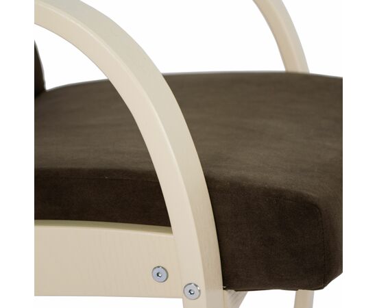 Кресло для отдыха Денди шпон, Ткань ультра шоколад, каркас дуб шампань шпон, изображение 13 | Интернет магазин мебели и декора LifeDekor