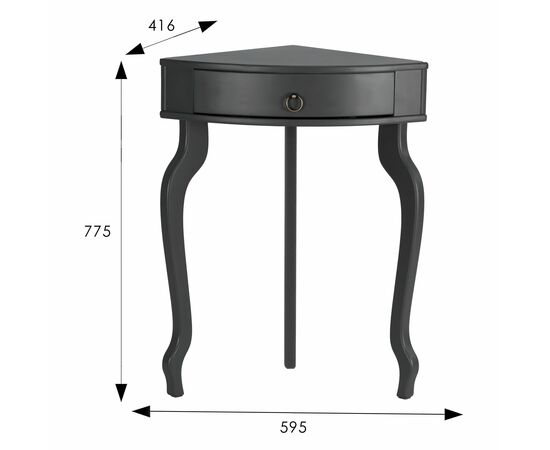 Подставка Берже 16 серый графит, изображение 7 | Интернет магазин мебели и декора LifeDekor