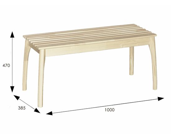 Скамья для прихожей массив, каркас лак, изображение 4 | Интернет магазин мебели и декора LifeDekor