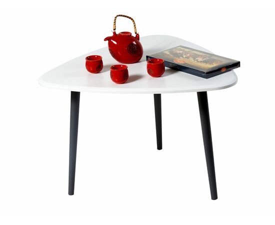 Стол журнальный Квинс белый/серый, изображение 2 | Интернет магазин мебели и декора LifeDekor