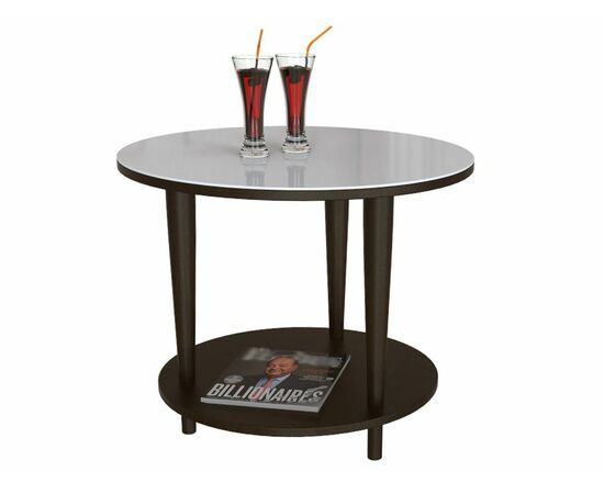 Стол журнальный BeautyStyle 10 венге/стекло белое, изображение 5 | Интернет магазин мебели и декора LifeDekor