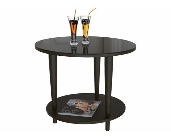 Стол журнальный BeautyStyle 10 венге/стекло черное, изображение 4 | Интернет магазин мебели и декора LifeDekor