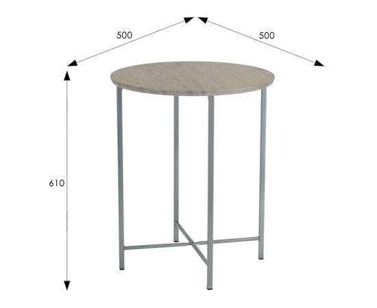 Стол журнальный BeautyStyle 16 серый шпат/металлик, изображение 8 | Интернет магазин мебели и декора LifeDekor