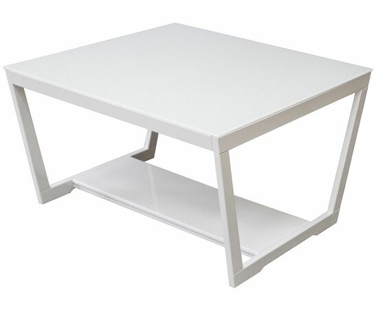 Стол журнальный BeautyStyle 1 белый глянец/стекло белое, изображение 5 | Интернет магазин мебели и декора LifeDekor