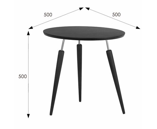 Стол журнальный BeautyStyle 22 черный элит/металл/эбеновое дерево, изображение 8 | Интернет магазин мебели и декора LifeDekor