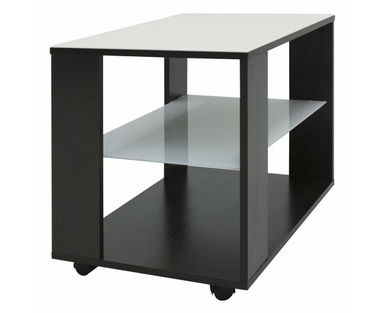 Стол журнальный BeautyStyle 5 венге/стекло белое, изображение 2 | Интернет магазин мебели и декора LifeDekor