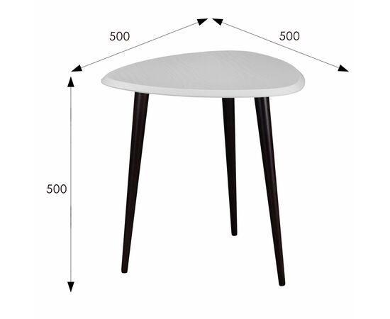 Стол журнальный BeautyStyle 7 белый/венге, изображение 7 | Интернет магазин мебели и декора LifeDekor