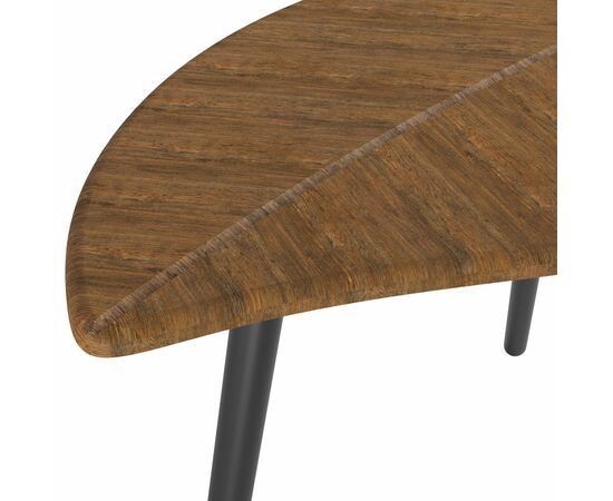 Стол журнальный Берли (12 мм) дуб американский/чёрный, изображение 2 | Интернет магазин мебели и декора LifeDekor