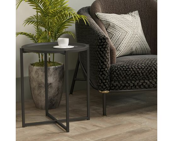 Стол журнальный Бьерн черный лофт/черный, изображение 5 | Интернет магазин мебели и декора LifeDekor