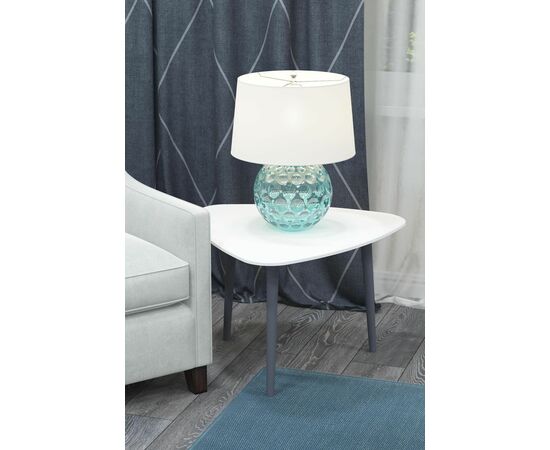 Стол журнальный Квинс белый/серый, изображение 3 | Интернет магазин мебели и декора LifeDekor