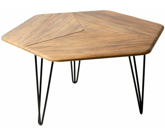 Стол журнальный Олдем дуб американский/чёрный, изображение 2 | Интернет магазин мебели и декора LifeDekor