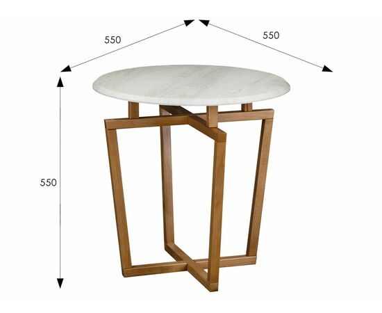 Стол журнальный Рилле 440 пленка дуб дымчатый/ бук, изображение 6 | Интернет магазин мебели и декора LifeDekor