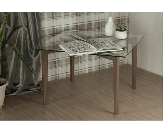 Стол журнальный Рилле 442 шимо/прозрачное, изображение 6 | Интернет магазин мебели и декора LifeDekor